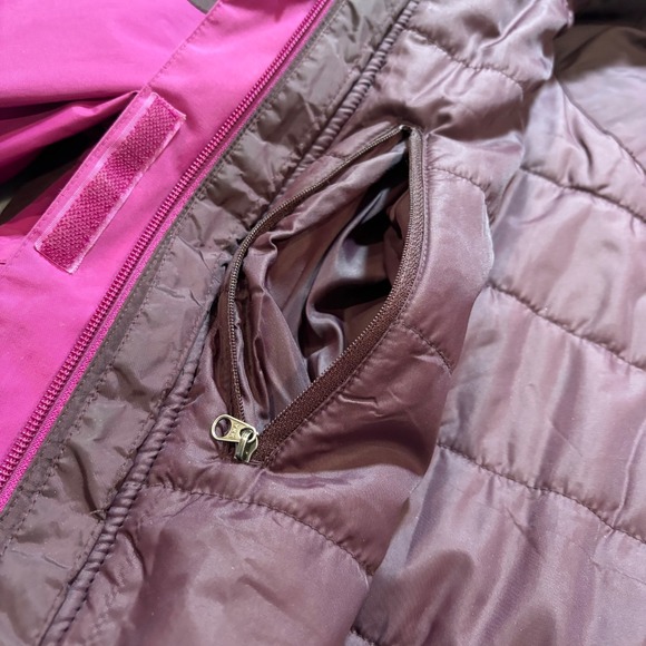 The North Face Women's XL 3-in-1 Triclimate Jacket Magenta Plum Waterproof Outer - Picture 8 of 16